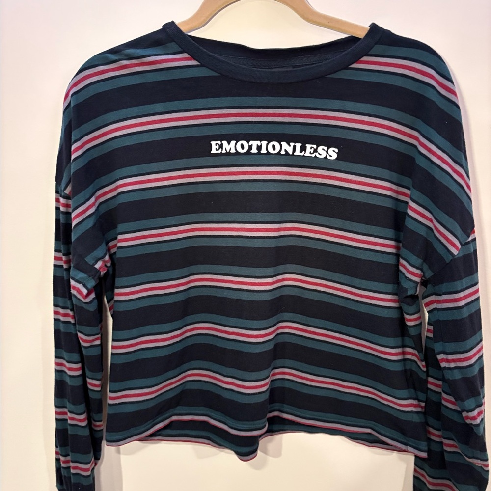 Black Matter Multicolor Striped Top